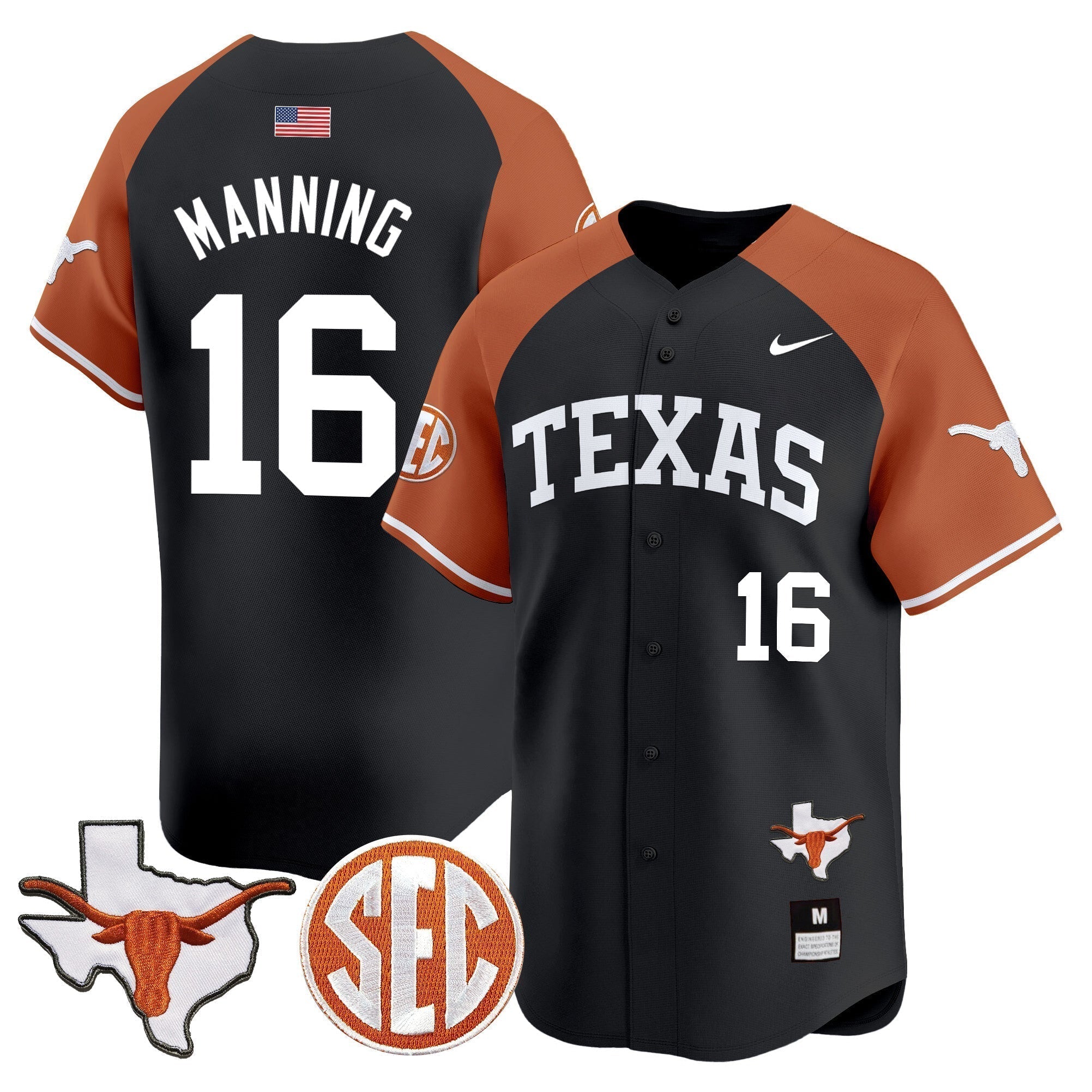 TEX 2024 Vapor Premier Baseball Jersey - Stitched