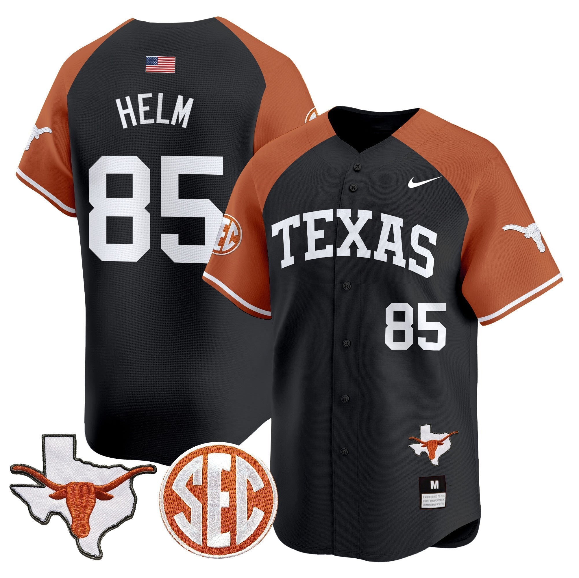 TEX 2024 Vapor Premier Baseball Jersey - Stitched