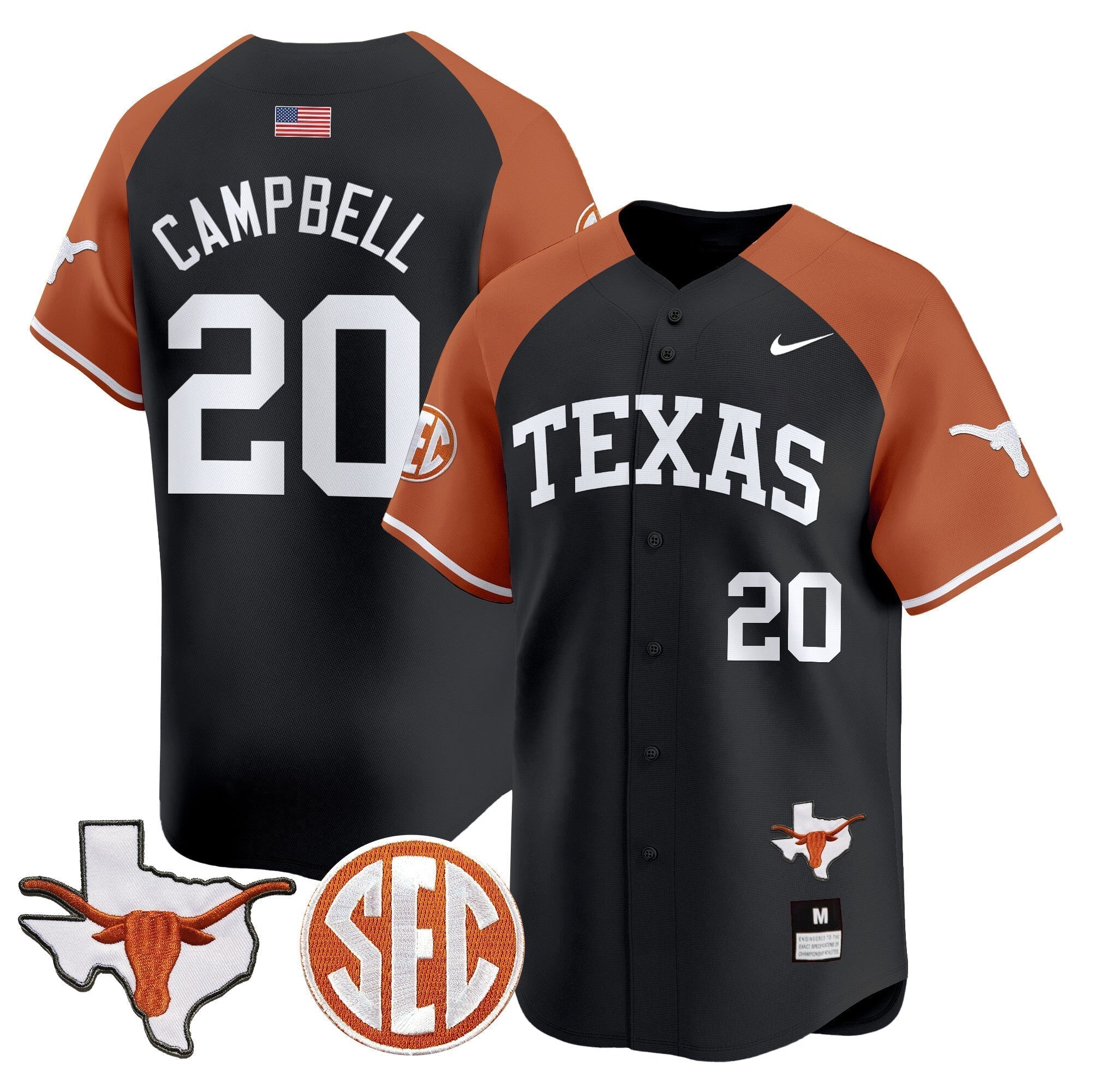TEX 2024 Vapor Premier Baseball Jersey - Stitched
