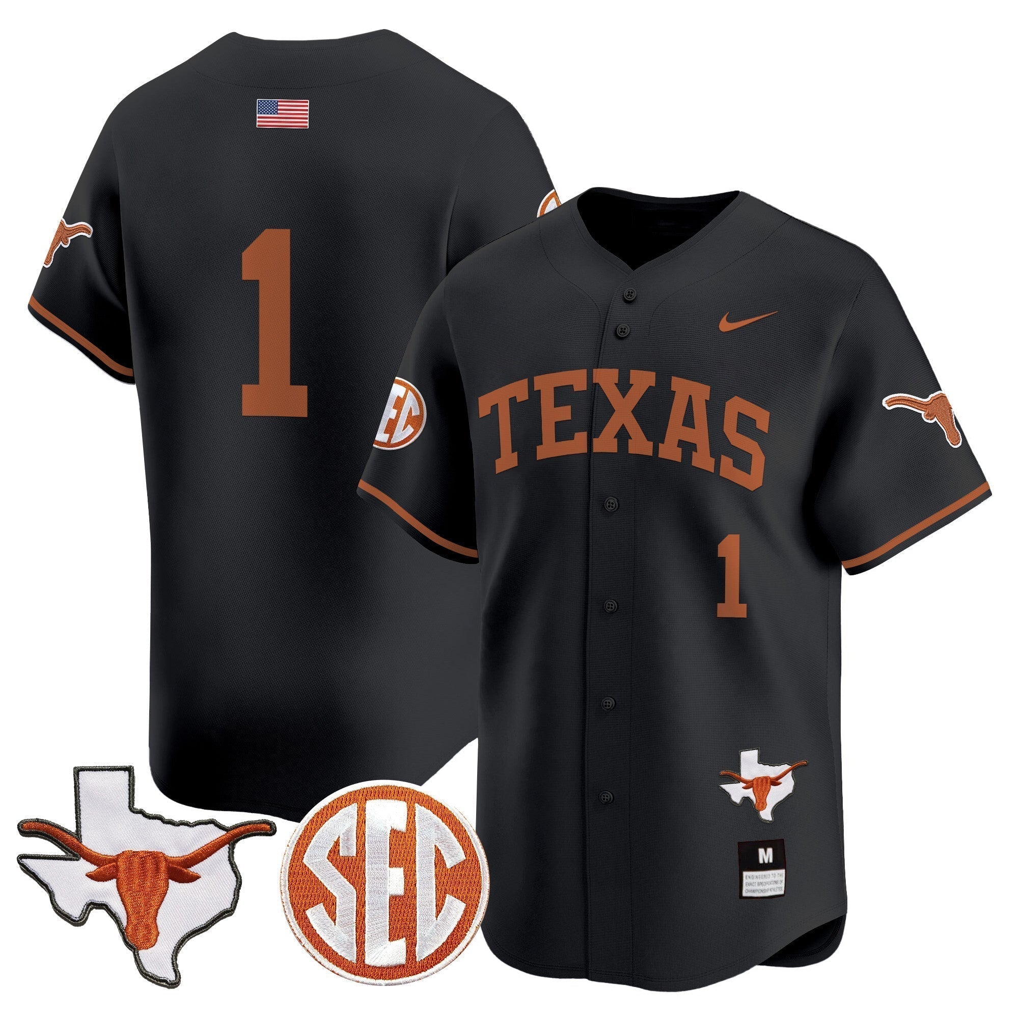 TEX 2024 Vapor Premier Baseball Jersey - Stitched