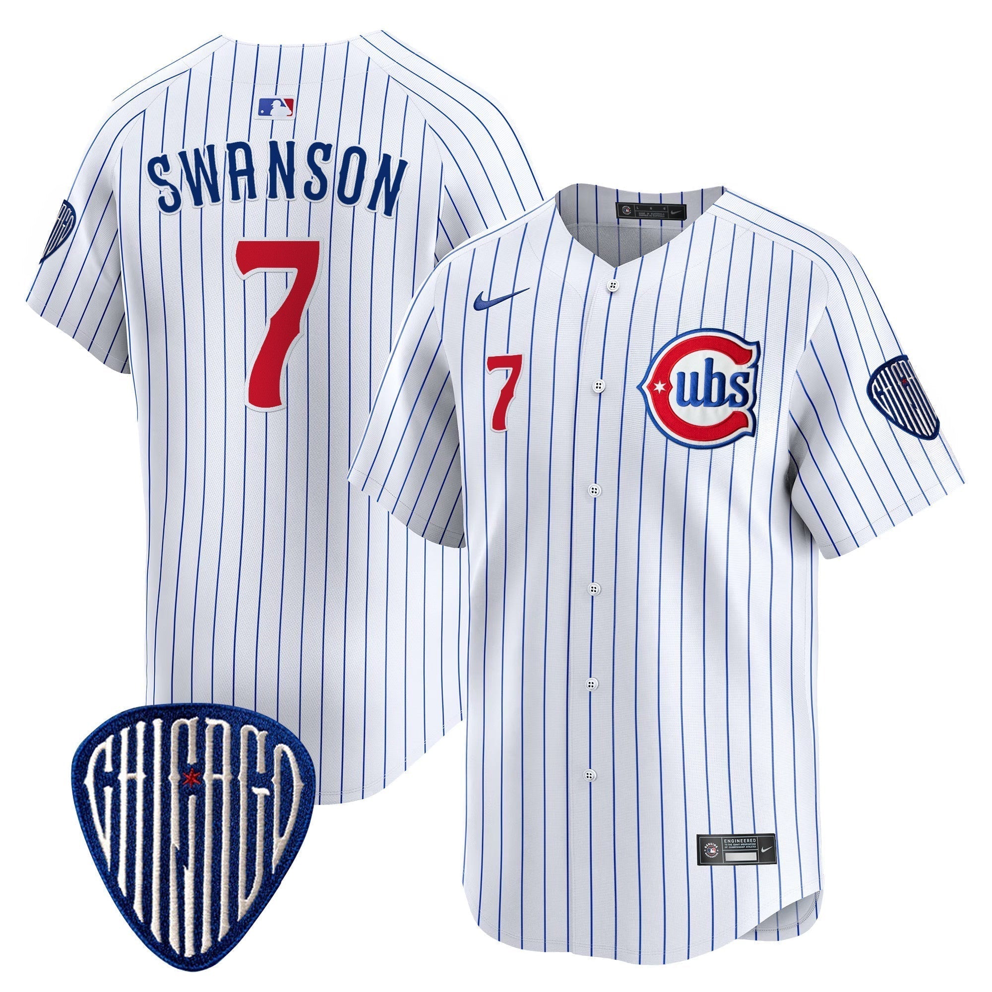 CHC Blue Alternate Vapor Premier Limited Jersey - Stitched