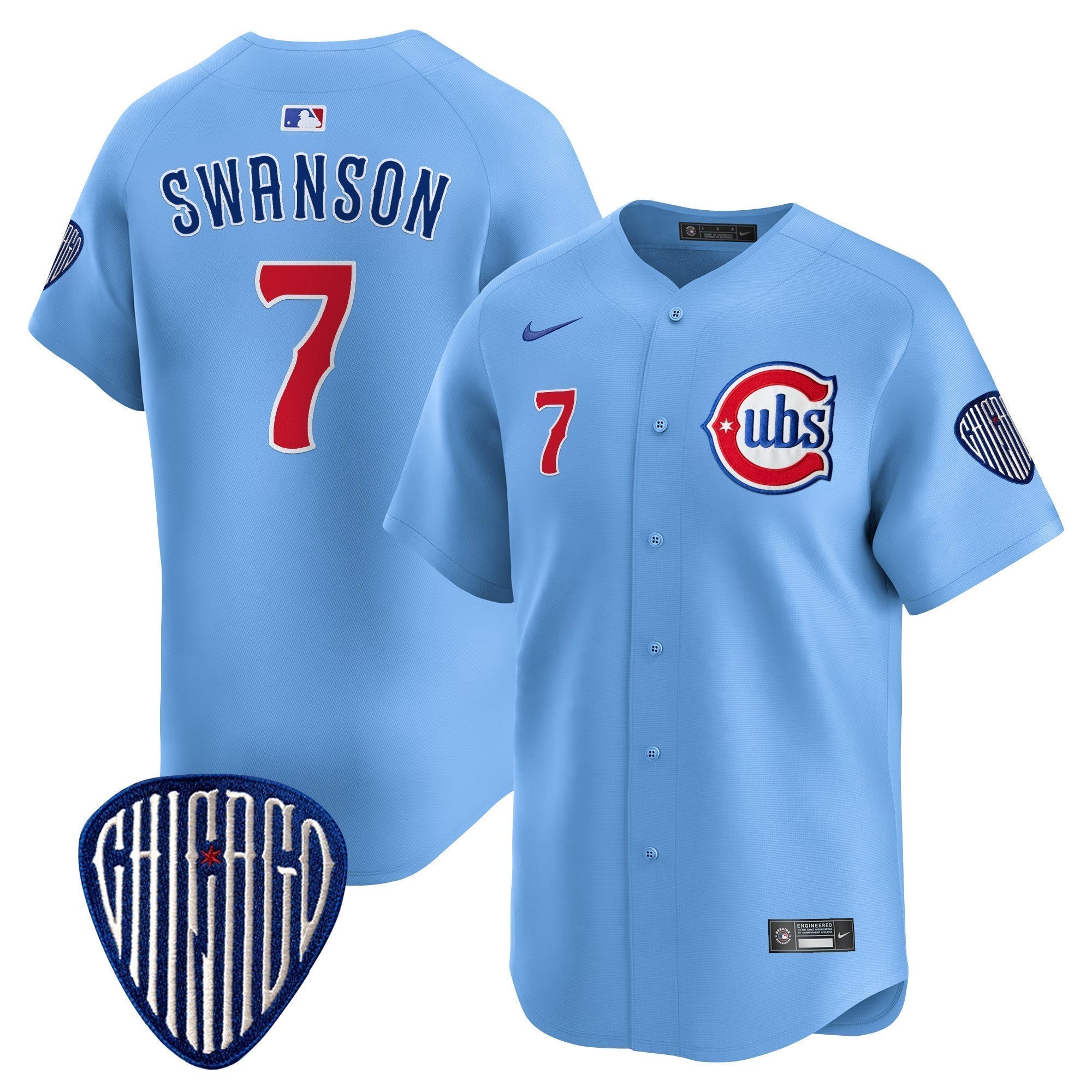 CHC Blue Alternate Vapor Premier Limited Jersey - Stitched