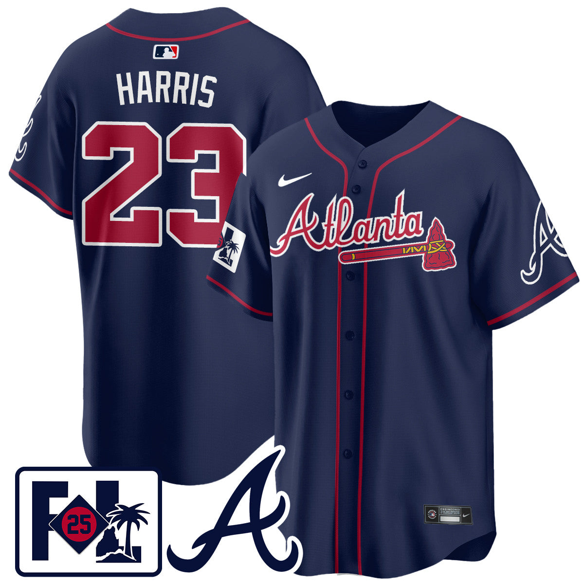 Men's Atlanta Braves 2025 Spring Training Jersey - All Stitched
