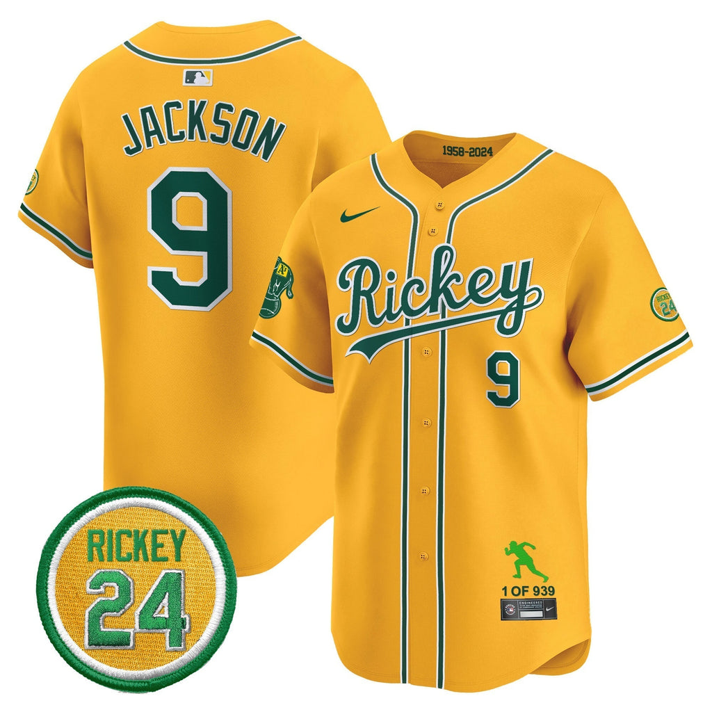 OAK Rickey Tribute style Vapor Premier Limited Jersey - Stitched