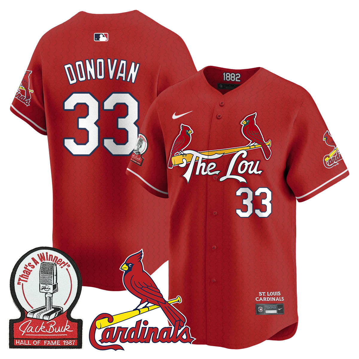 STL Jack Buck Limited Jersey - Stitched