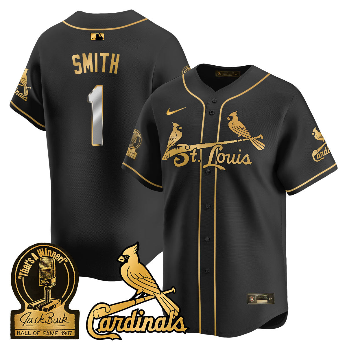 STL Jack Buck Limited Jersey - Stitched