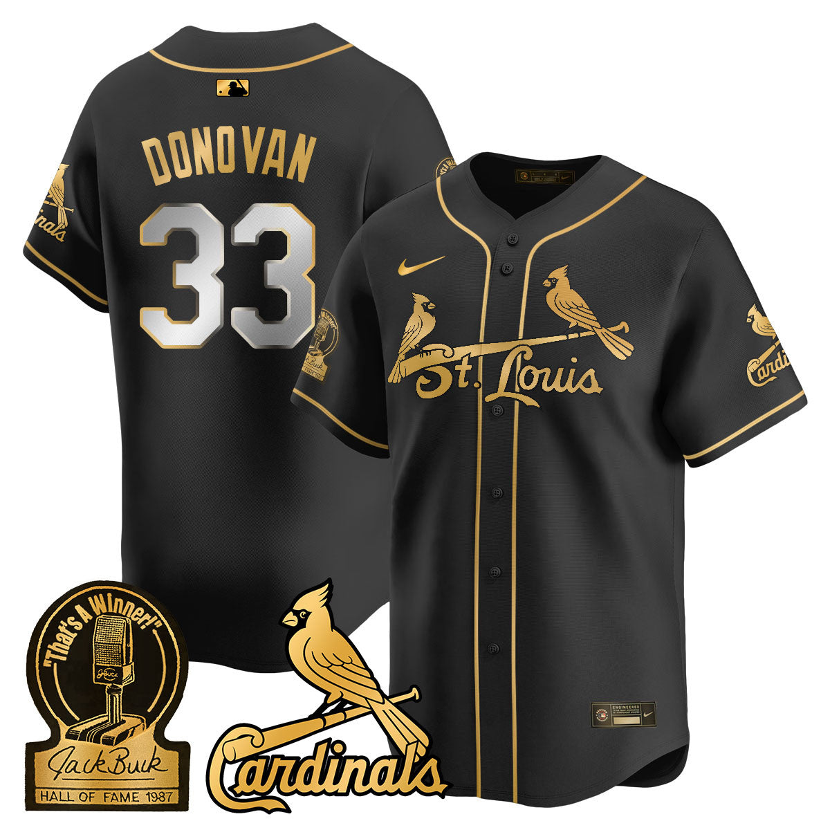 STL Jack Buck Limited Jersey - Stitched