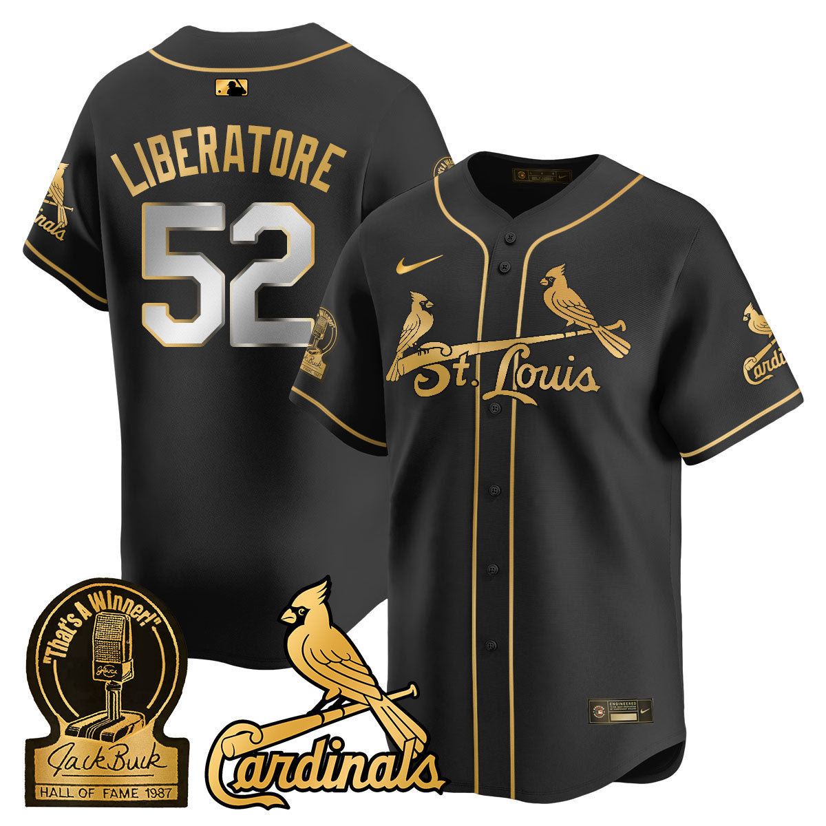 STL Jack Buck Limited Jersey - Stitched