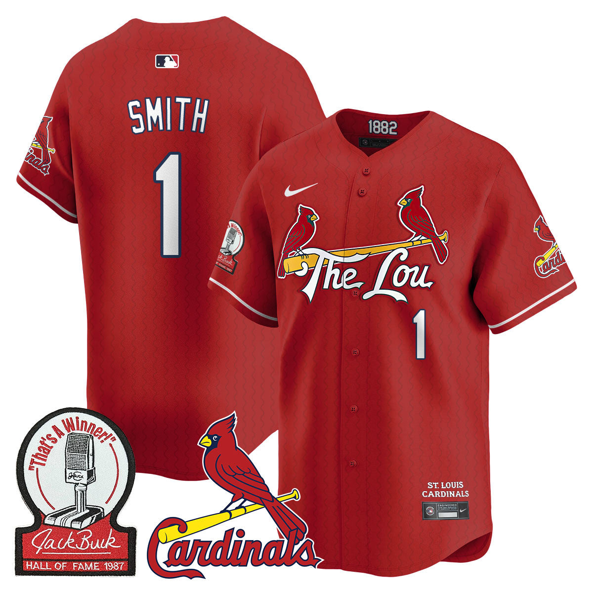 STL Jack Buck Limited Jersey - Stitched