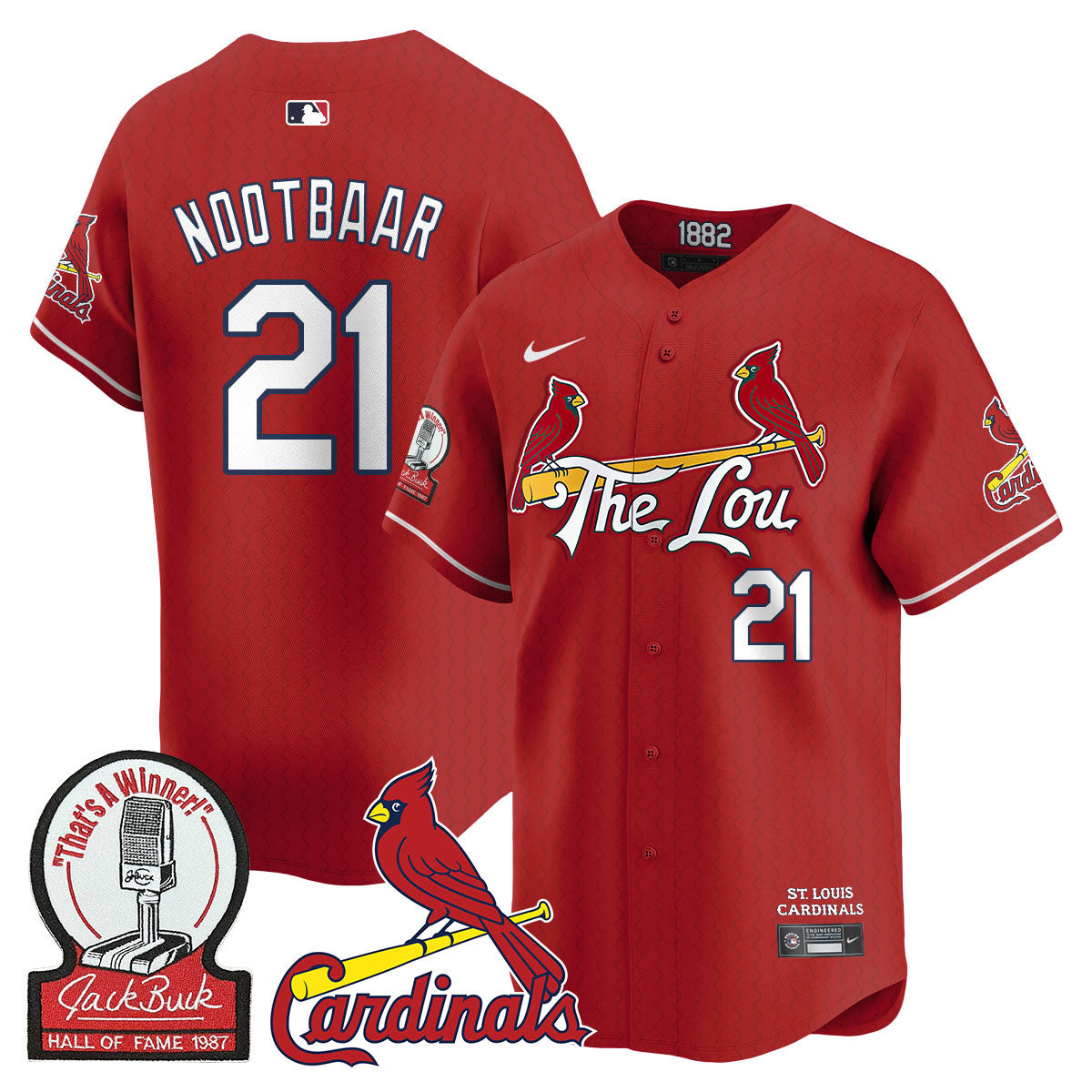 STL Jack Buck Limited Jersey - Stitched