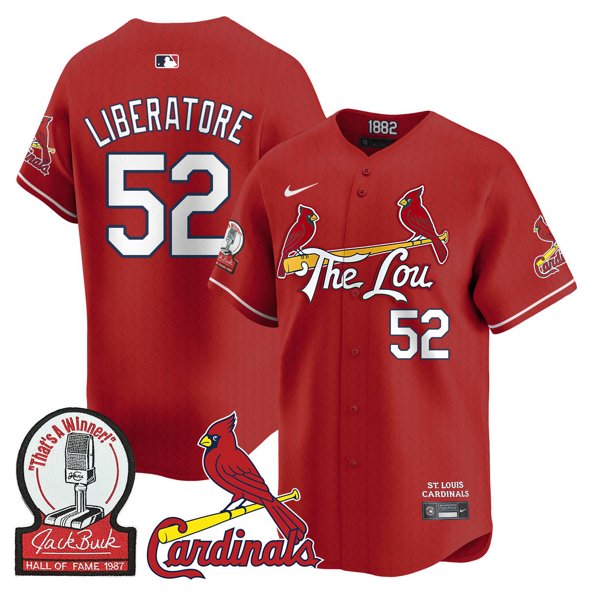 STL Jack Buck Limited Jersey - Stitched
