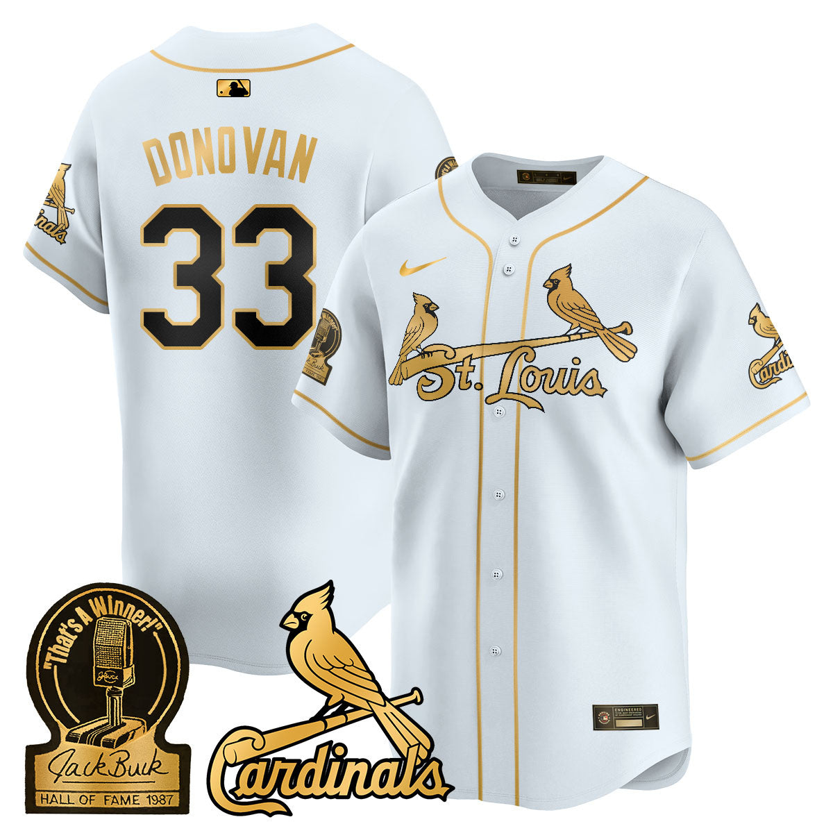 STL Jack Buck Limited Jersey - Stitched