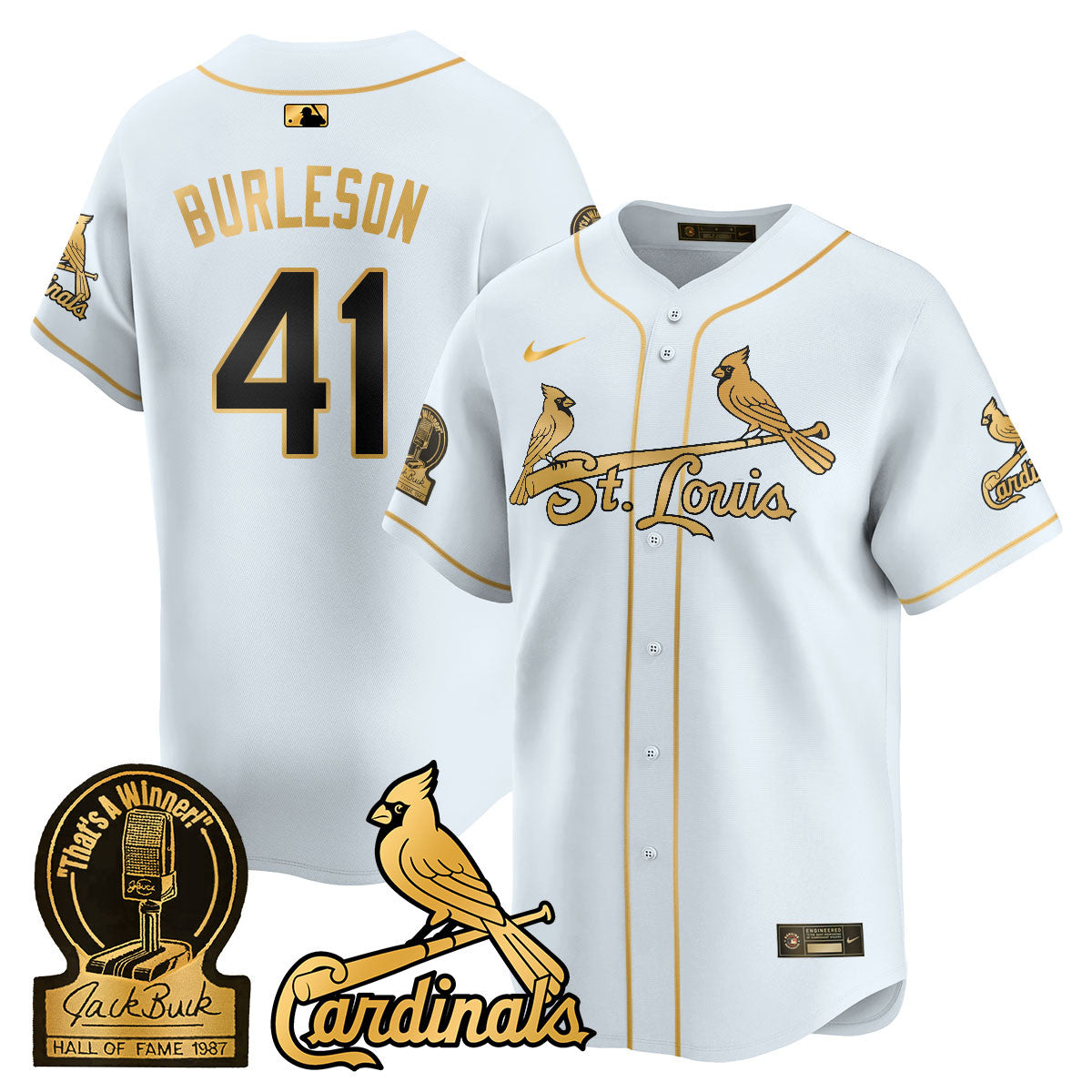 STL Jack Buck Limited Jersey - Stitched