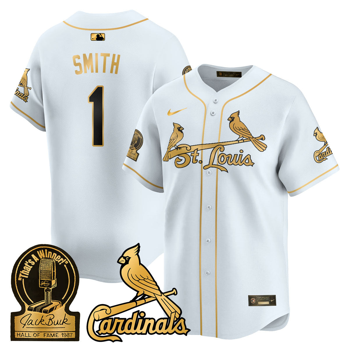 STL Jack Buck Limited Jersey - Stitched