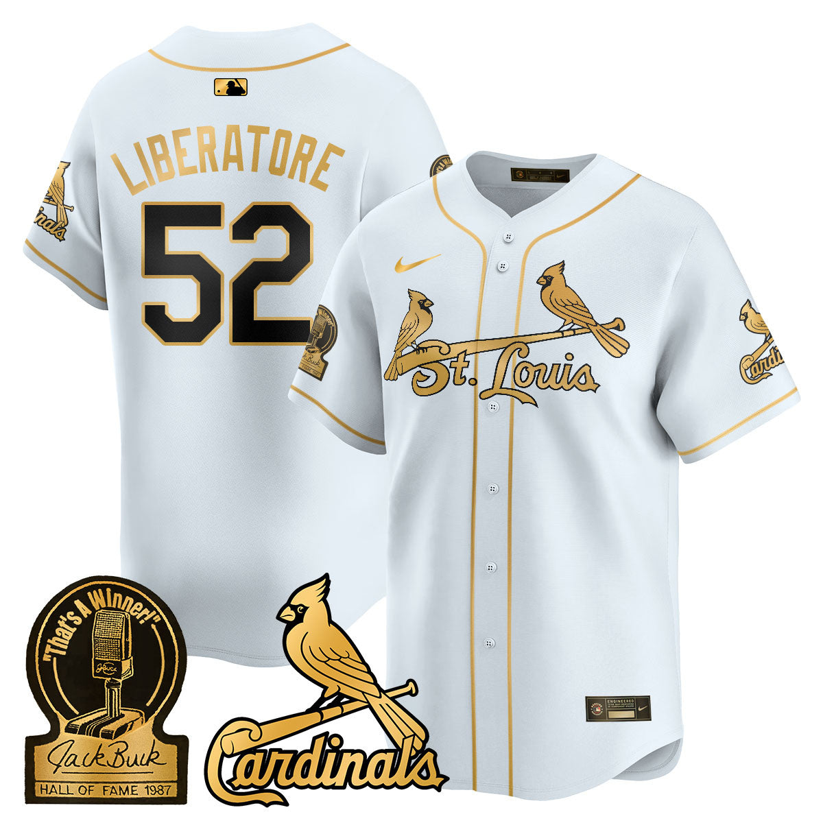 STL Jack Buck Limited Jersey - Stitched