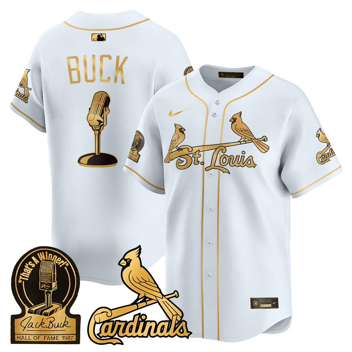 STL Jack Buck Limited Jersey - Stitched