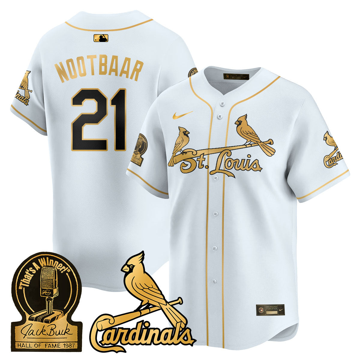 STL Jack Buck Limited Jersey - Stitched