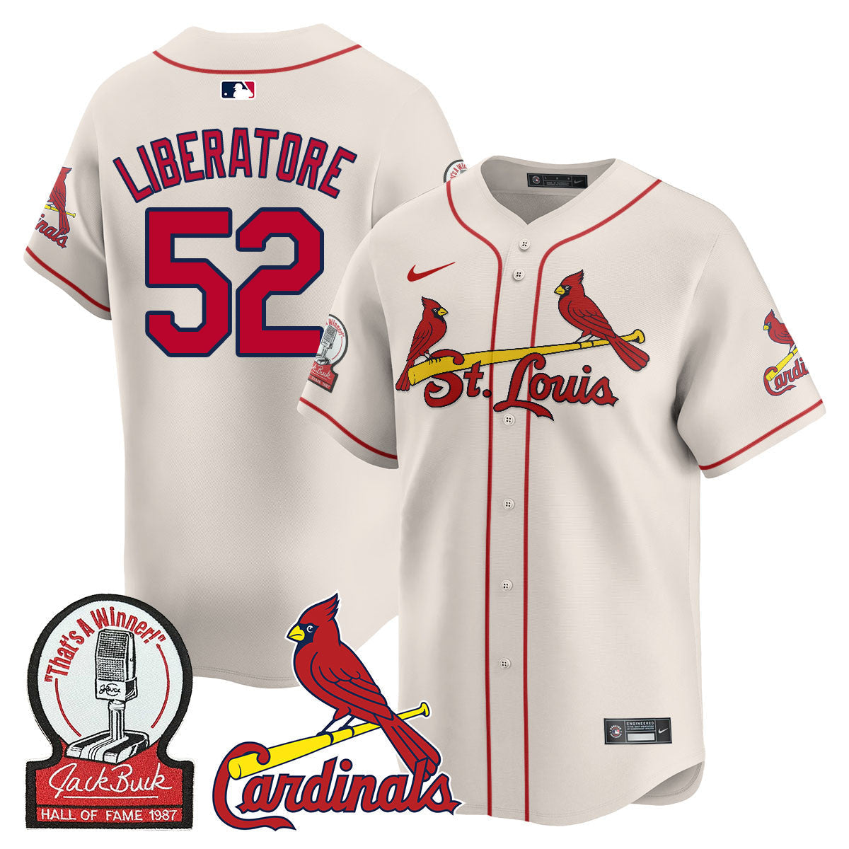 STL Jack Buck Limited Jersey - Stitched