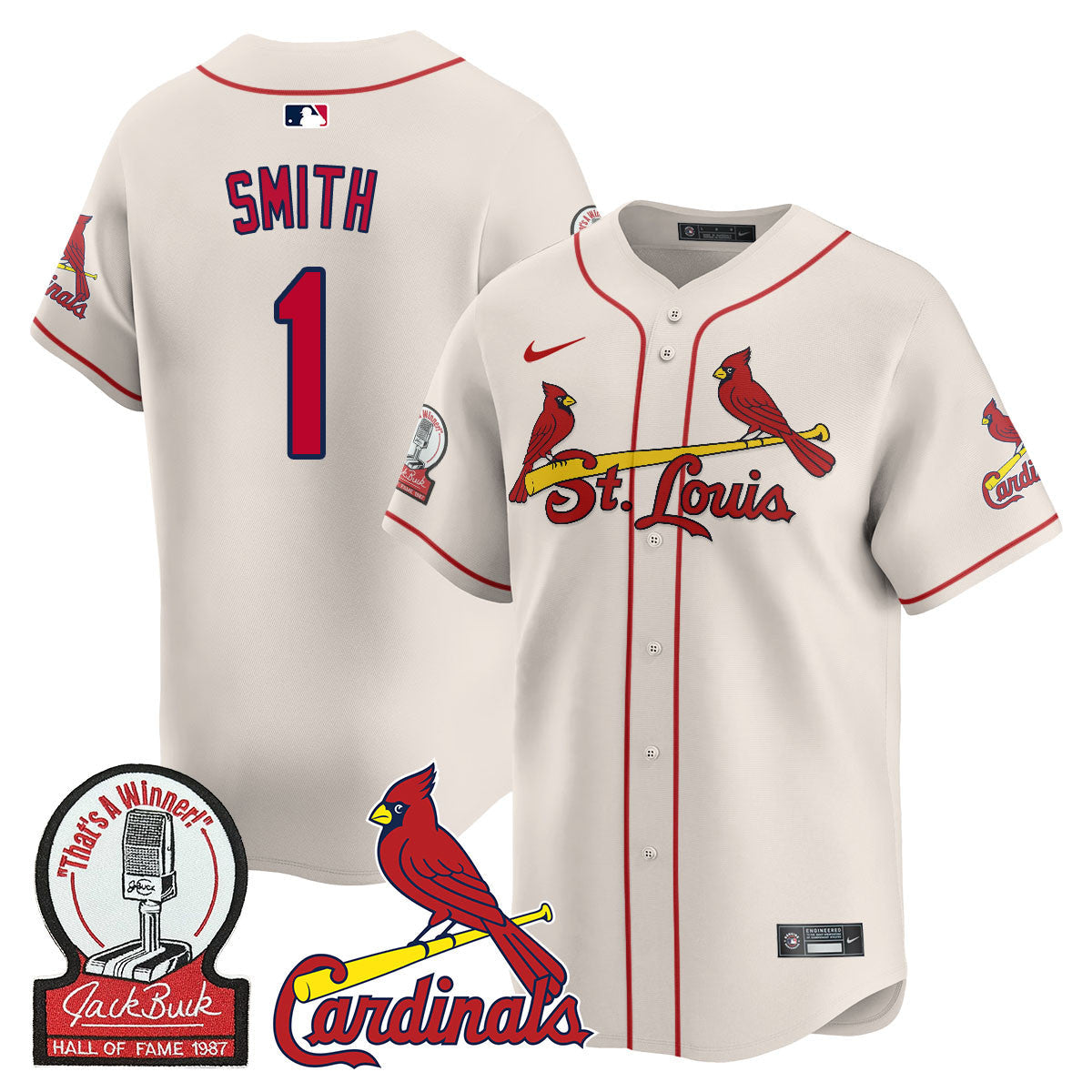 STL Jack Buck Limited Jersey - Stitched