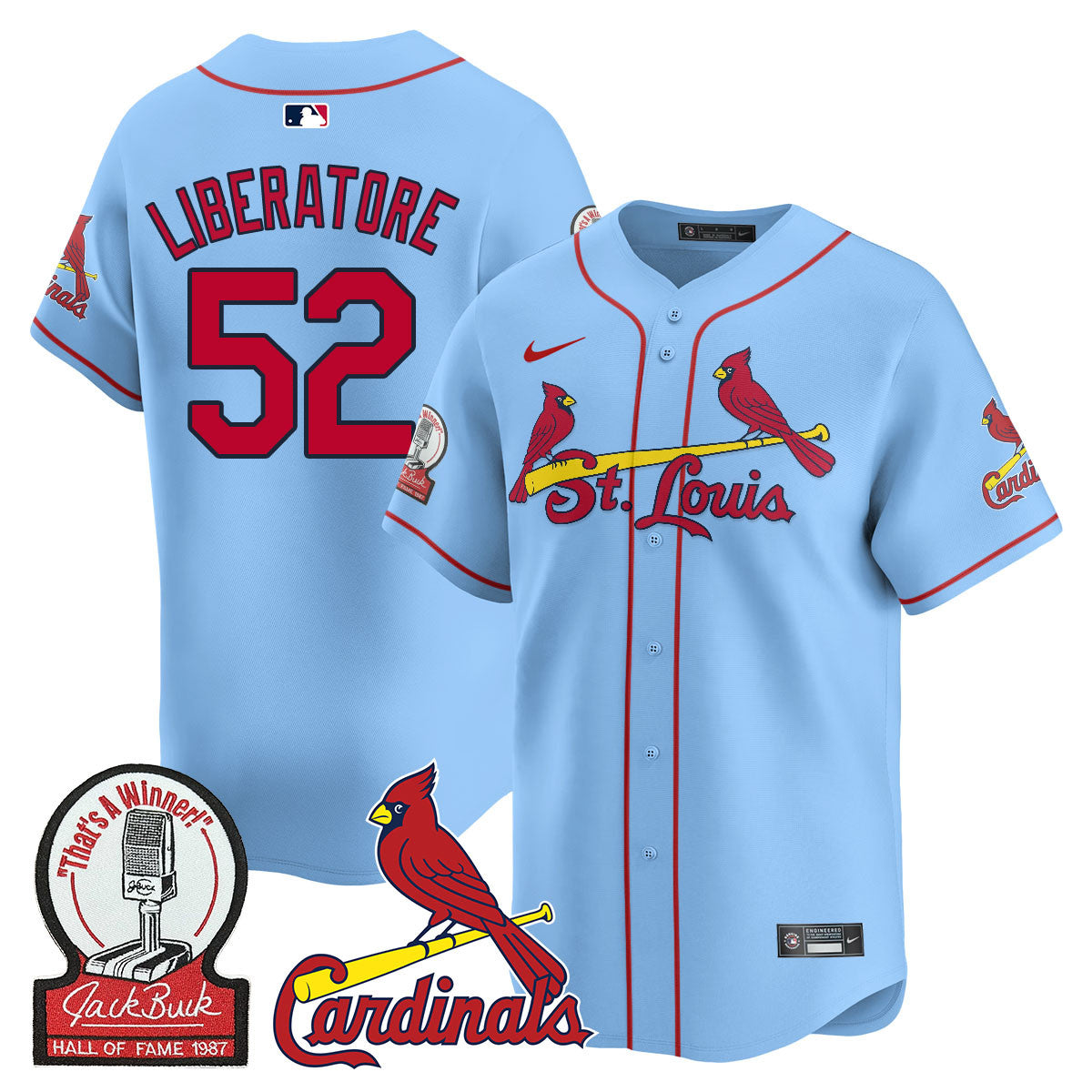 STL Jack Buck Limited Jersey - Stitched