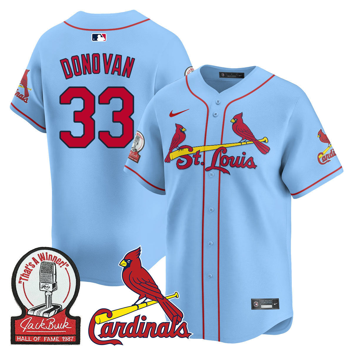 STL Jack Buck Limited Jersey - Stitched
