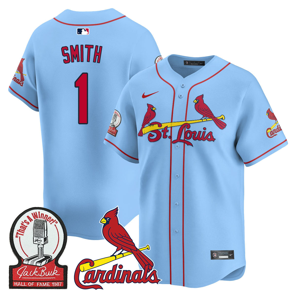STL Jack Buck Limited Jersey - Stitched