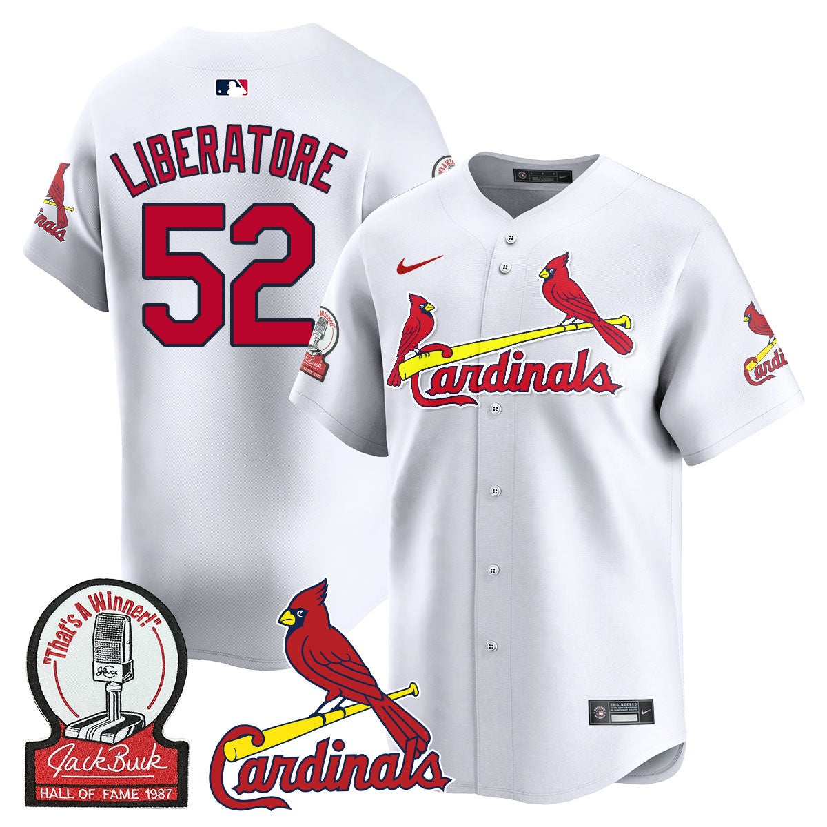 STL Jack Buck Limited Jersey - Stitched