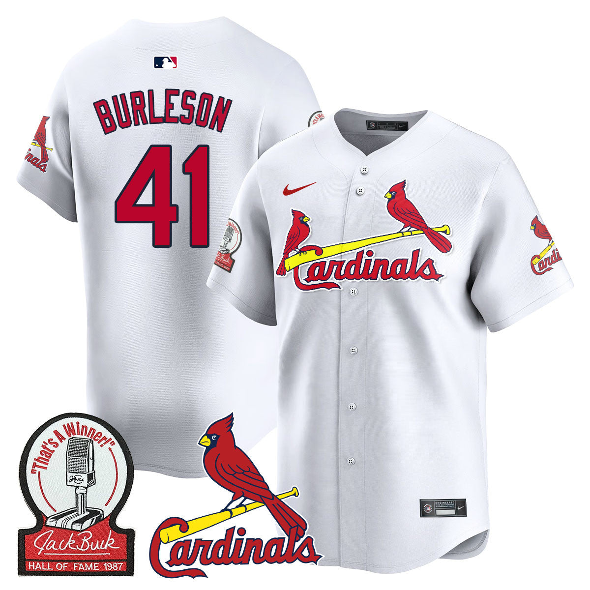 STL Jack Buck Limited Jersey - Stitched