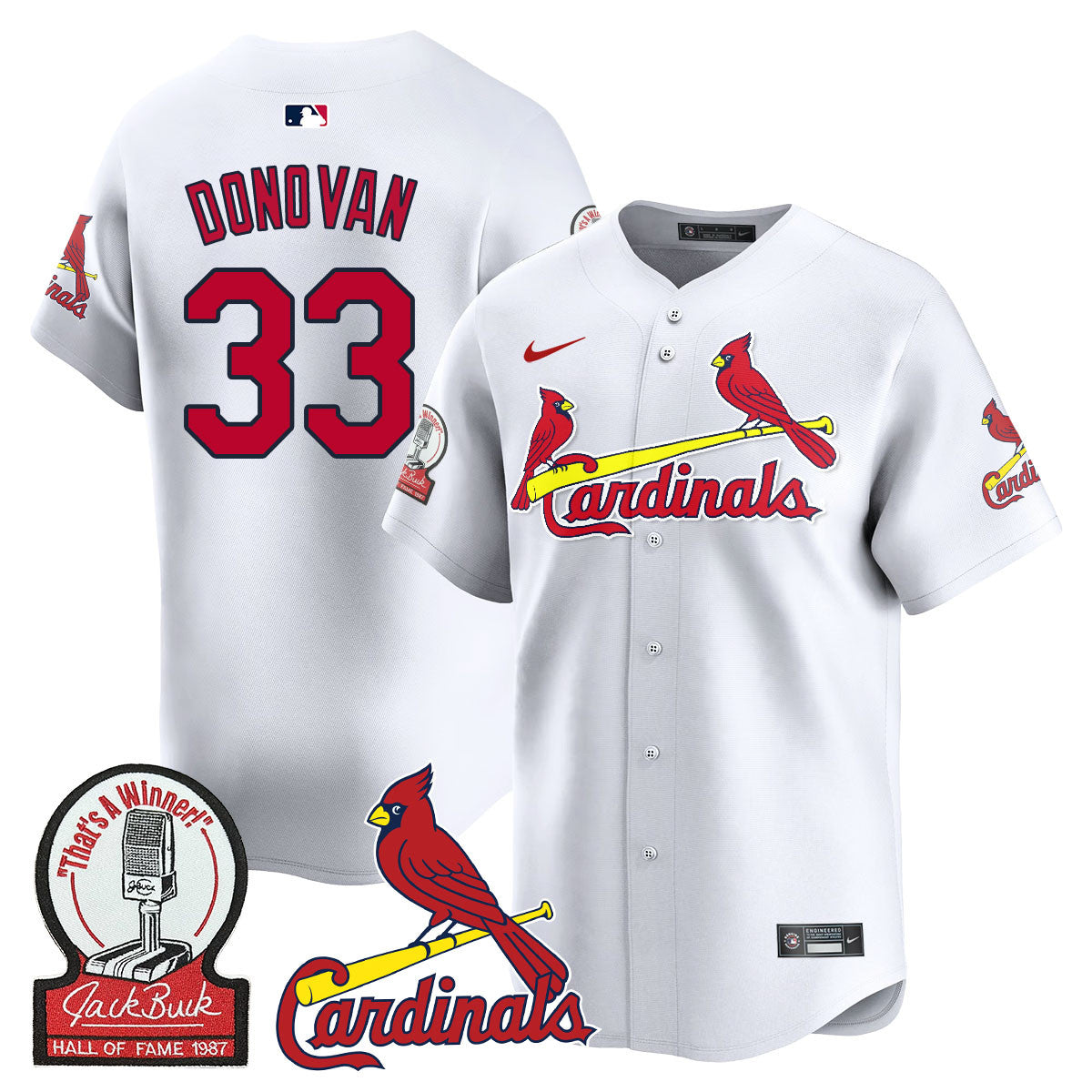 STL Jack Buck Limited Jersey - Stitched