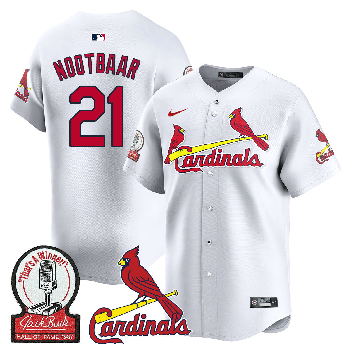 STL Jack Buck Limited Jersey - Stitched