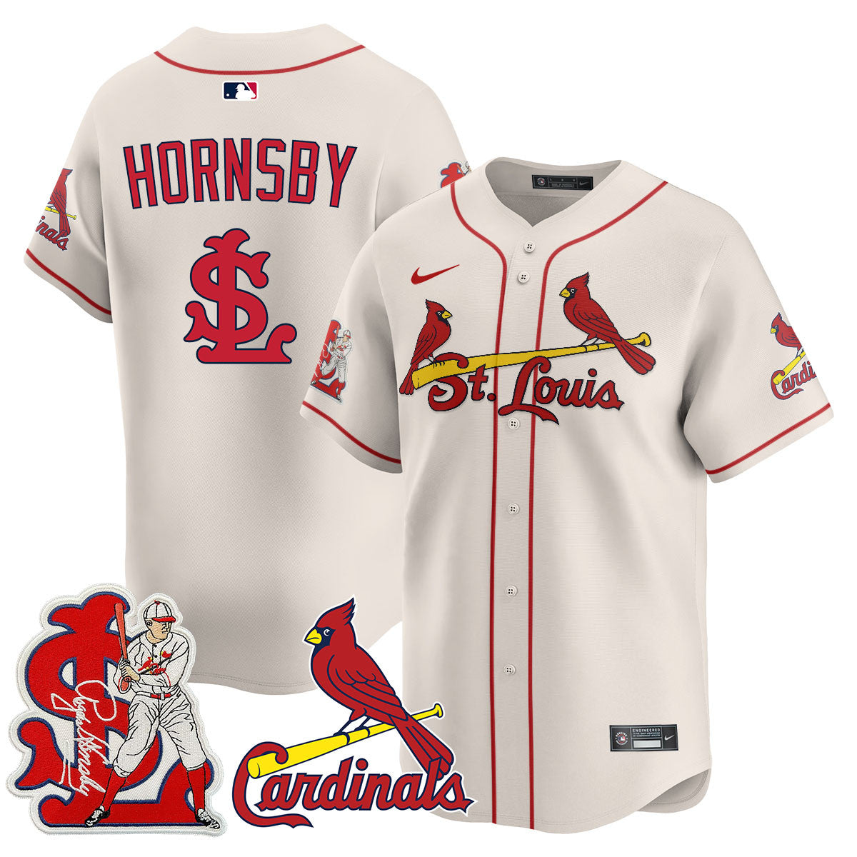 STL Rogers Hornsby Jersey - Stitched