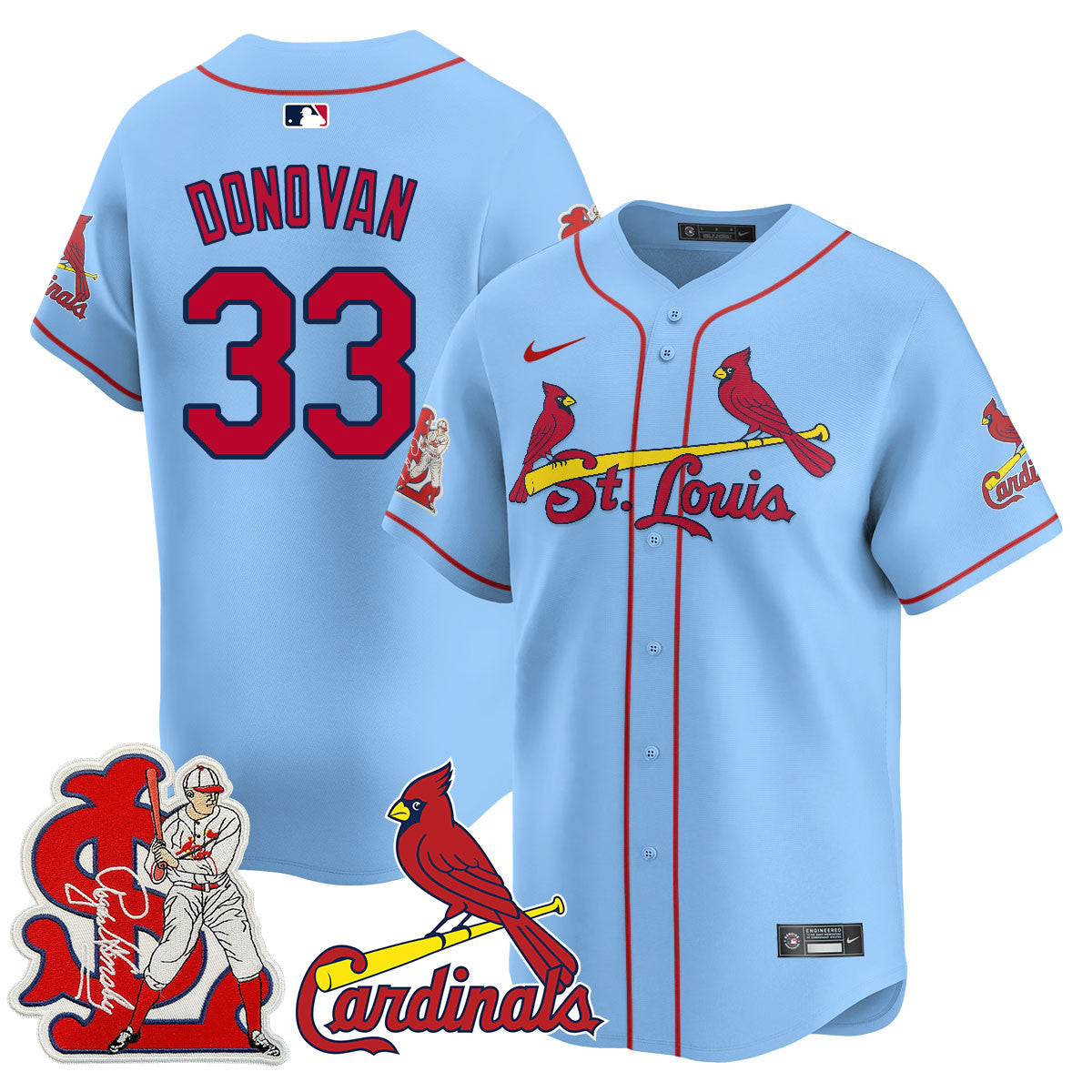 STL Rogers Hornsby Jersey - Stitched