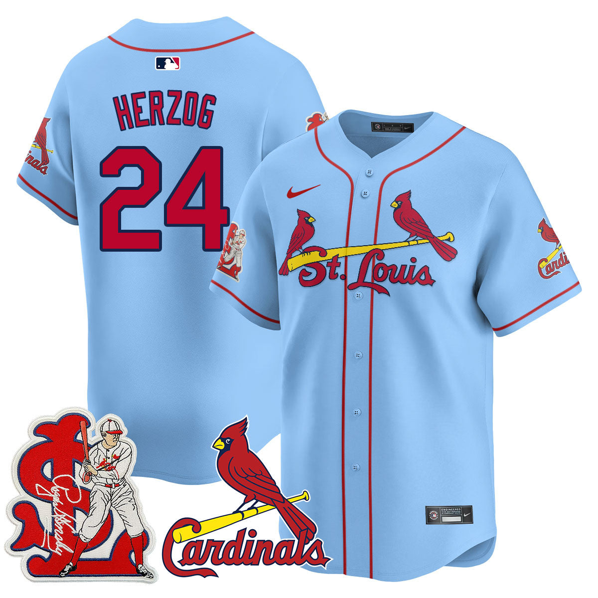 STL Rogers Hornsby Jersey - Stitched