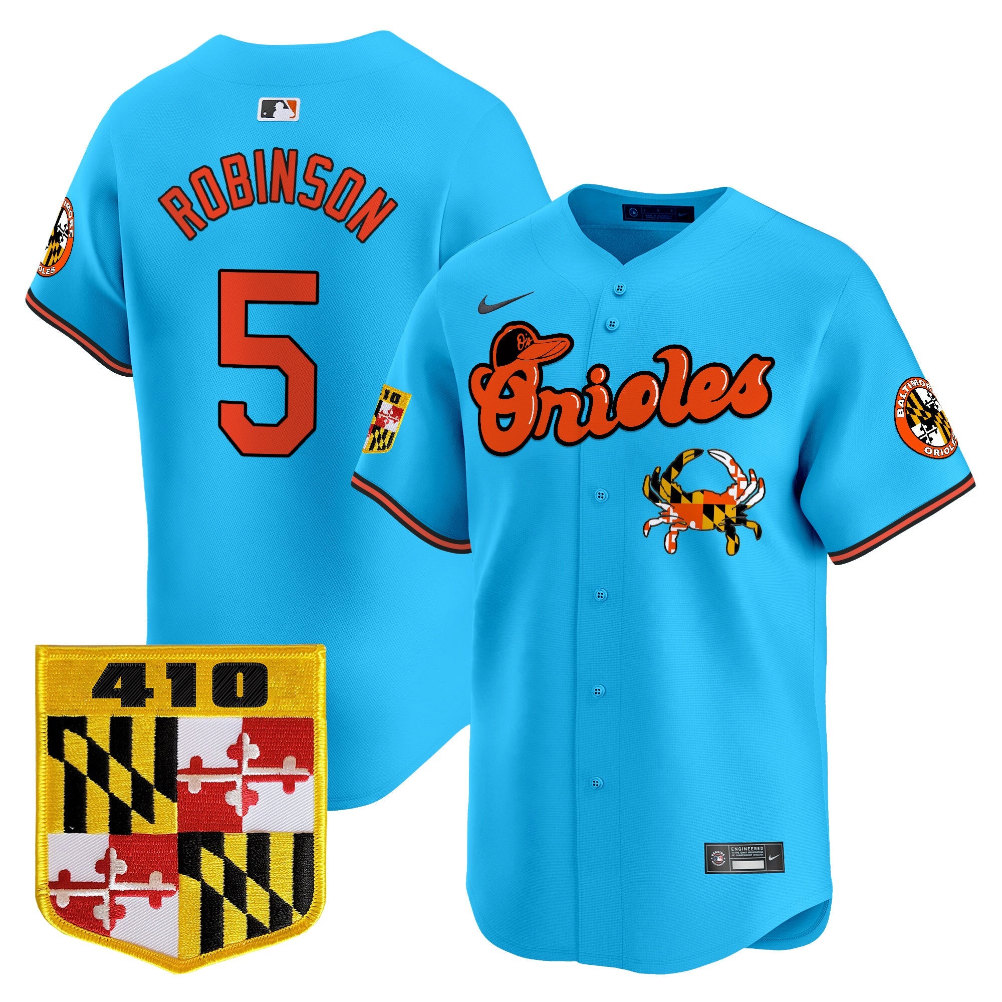 BAL 410 & Chesapeake Crab Patch Vapor Premier Limited Jersey - Stitched