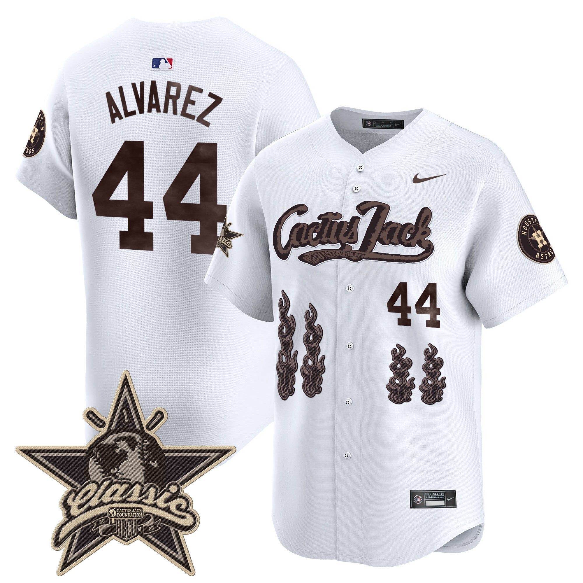 HOU Cactus Jack 2025 Vapor Premier Limited Jersey - Stitched