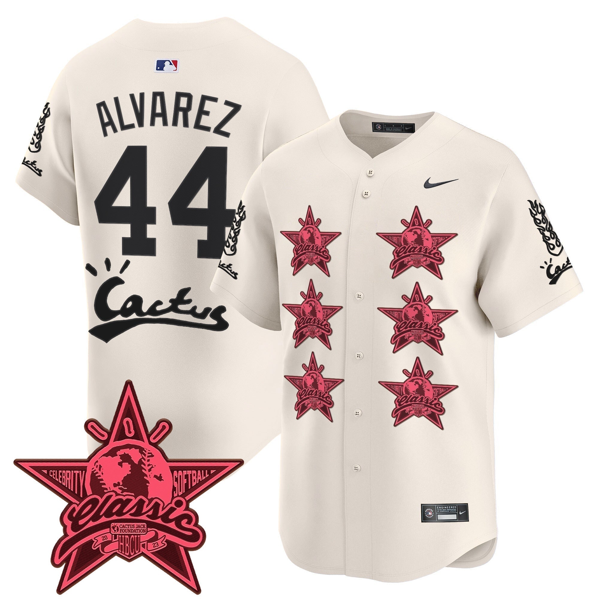 HOU Cactus Jack 2025 Vapor Premier Limited Jersey V2 - Stitched
