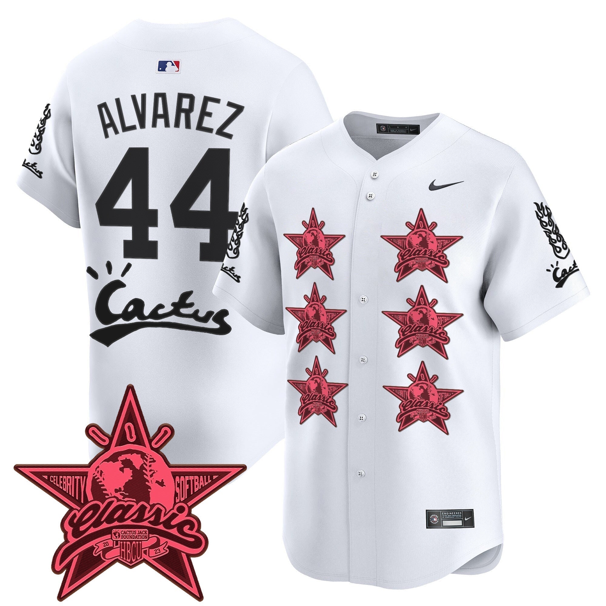 HOU Cactus Jack 2025 Vapor Premier Limited Jersey V2 - Stitched