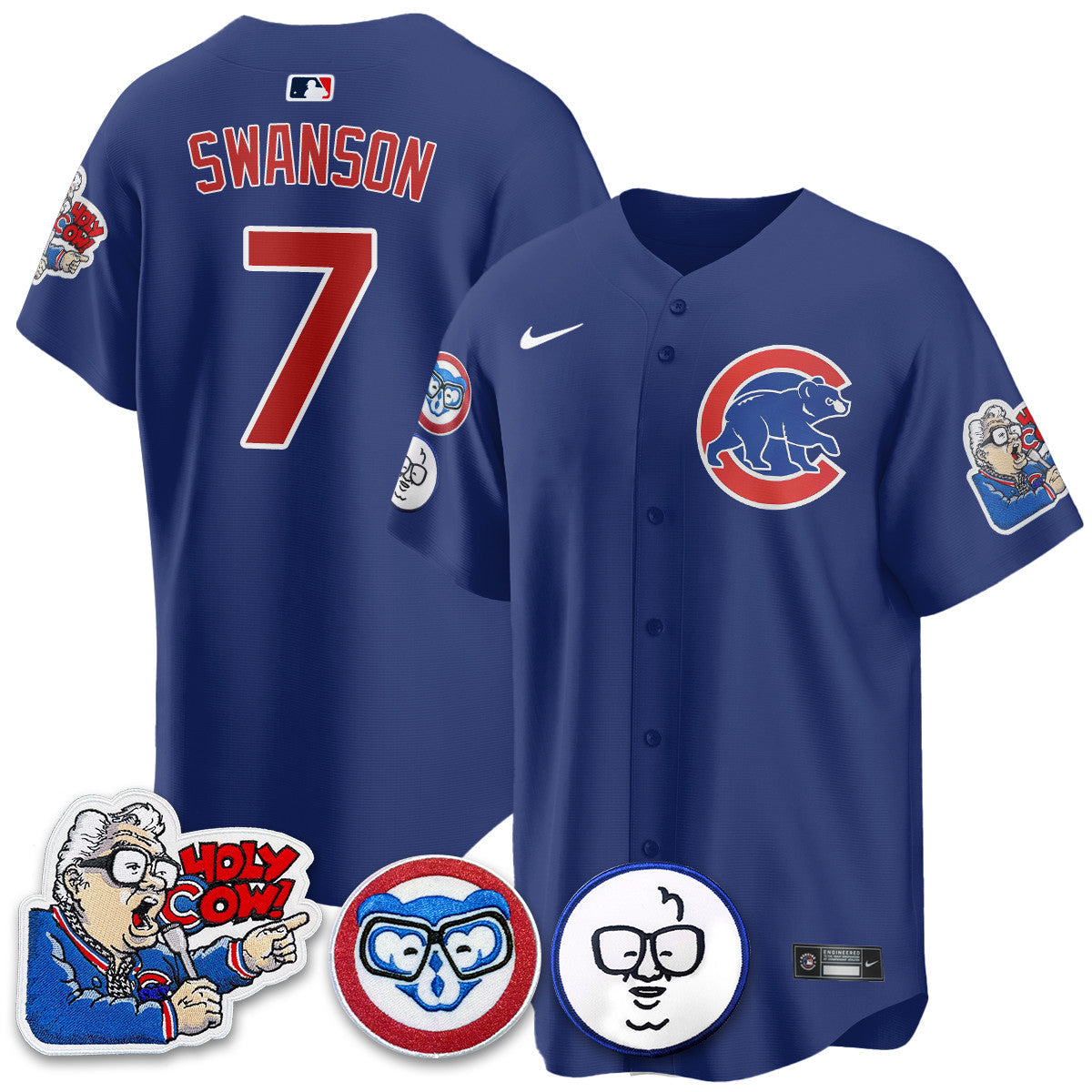 CHC Limited Jersey - Harry Caray "Holy Cow" Patch - Stitched