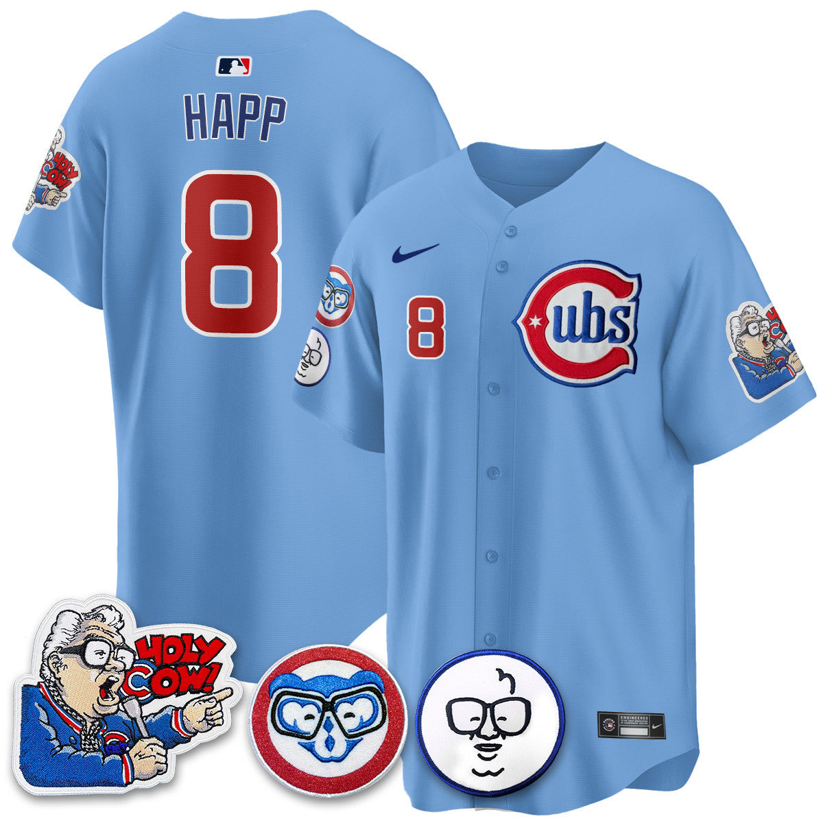 CHC Limited Jersey - Harry Caray "Holy Cow" Patch - Stitched