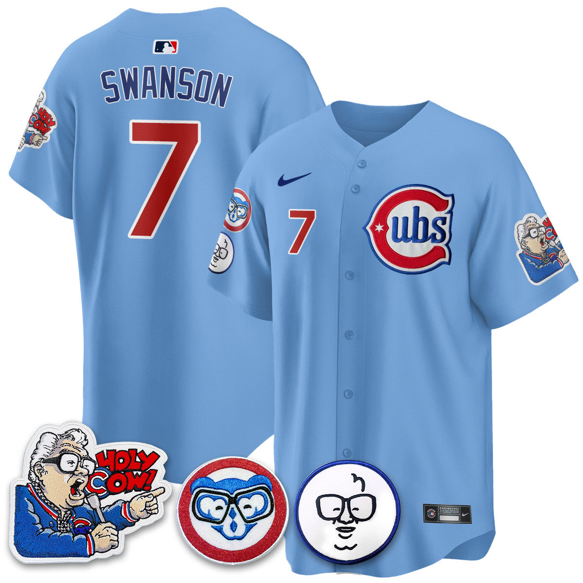CHC Limited Jersey - Harry Caray "Holy Cow" Patch - Stitched