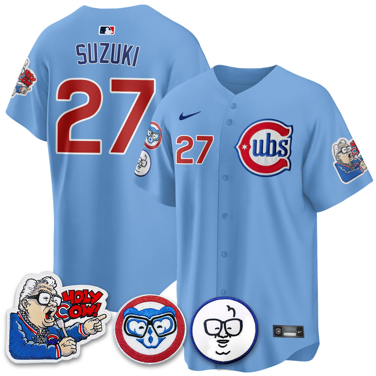 CHC Limited Jersey - Harry Caray "Holy Cow" Patch - Stitched