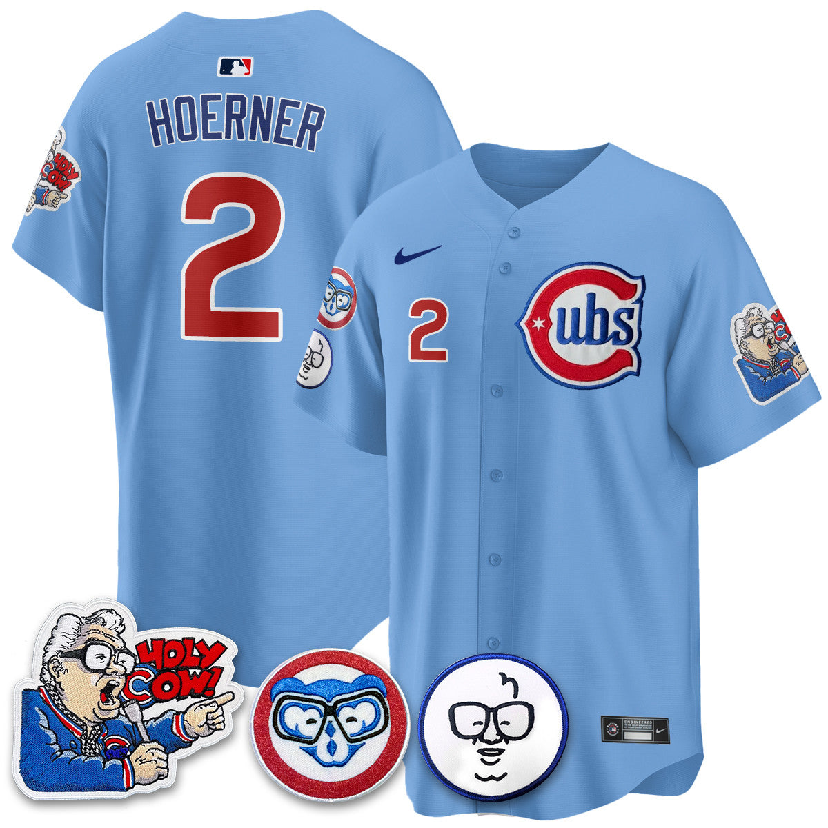 CHC Limited Jersey - Harry Caray "Holy Cow" Patch - Stitched