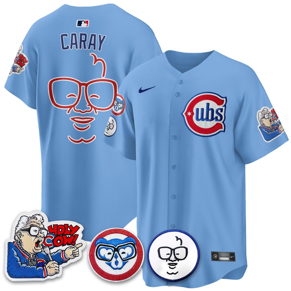 CHC Limited Jersey - Harry Caray "Holy Cow" Patch - Stitched
