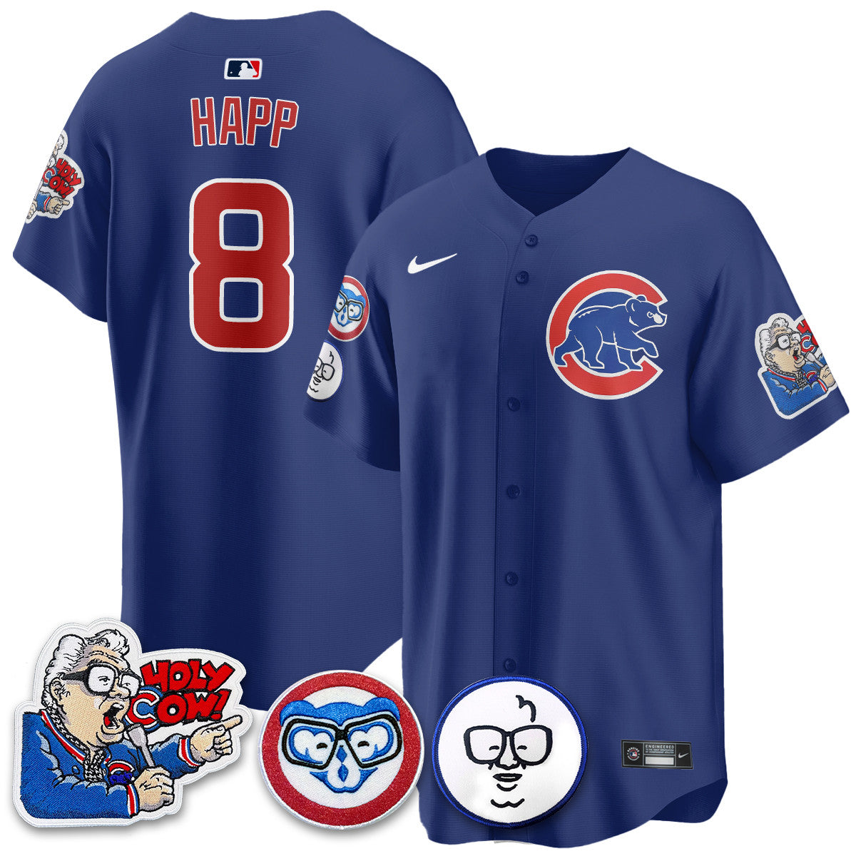 CHC Limited Jersey - Harry Caray "Holy Cow" Patch - Stitched