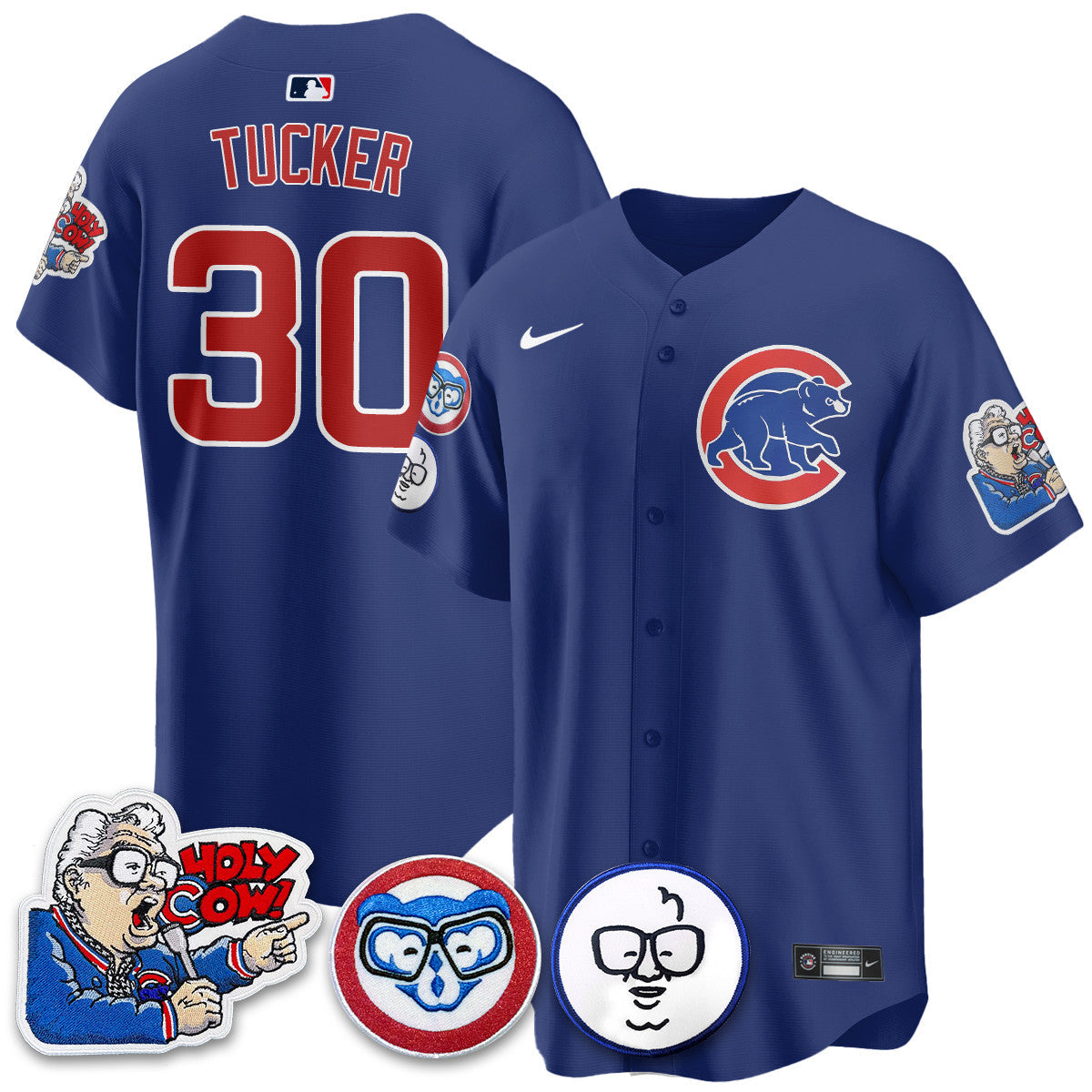 CHC Limited Jersey - Harry Caray "Holy Cow" Patch - Stitched