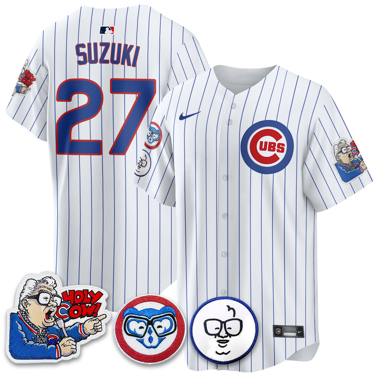 CHC Limited Jersey - Harry Caray "Holy Cow" Patch - Stitched