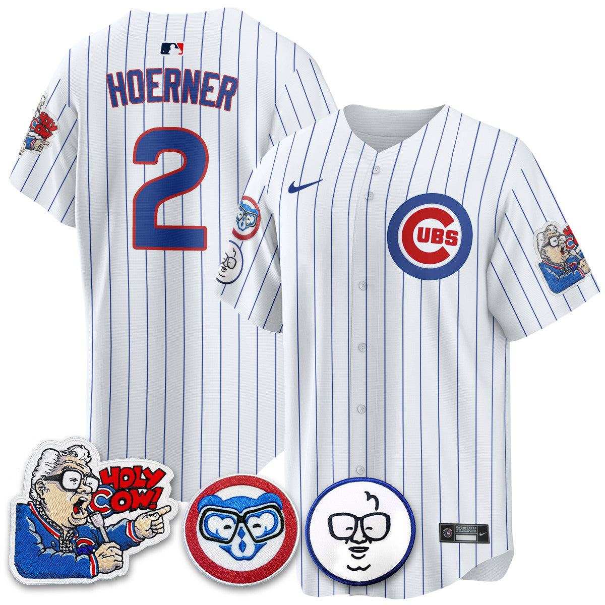 CHC Limited Jersey - Harry Caray "Holy Cow" Patch - Stitched