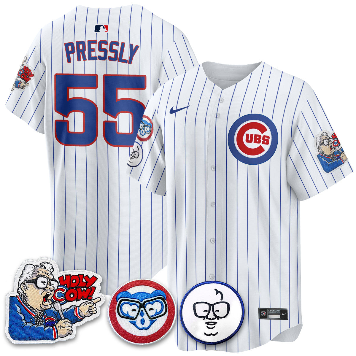 CHC Limited Jersey - Harry Caray "Holy Cow" Patch - Stitched