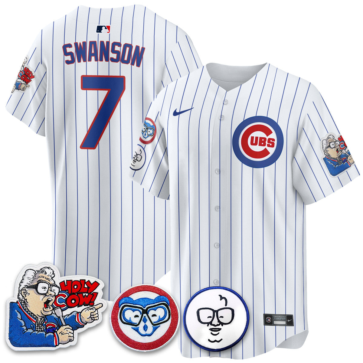 CHC Limited Jersey - Harry Caray "Holy Cow" Patch - Stitched