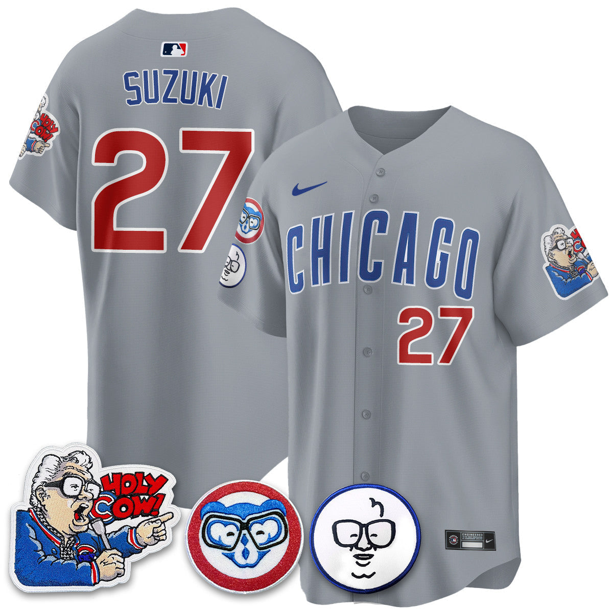 CHC Limited Jersey - Harry Caray "Holy Cow" Patch - Stitched